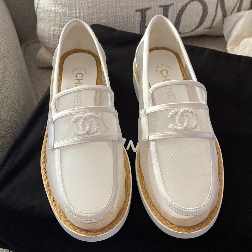 Chanel mesh loafer